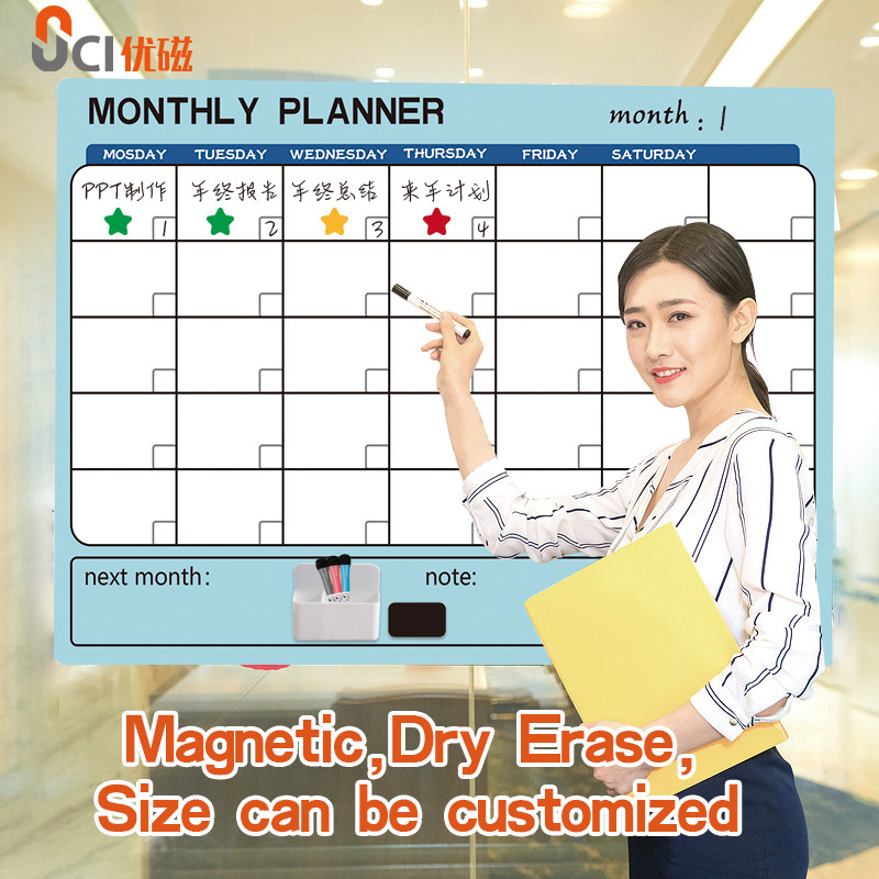 magnetic dry erase calendar